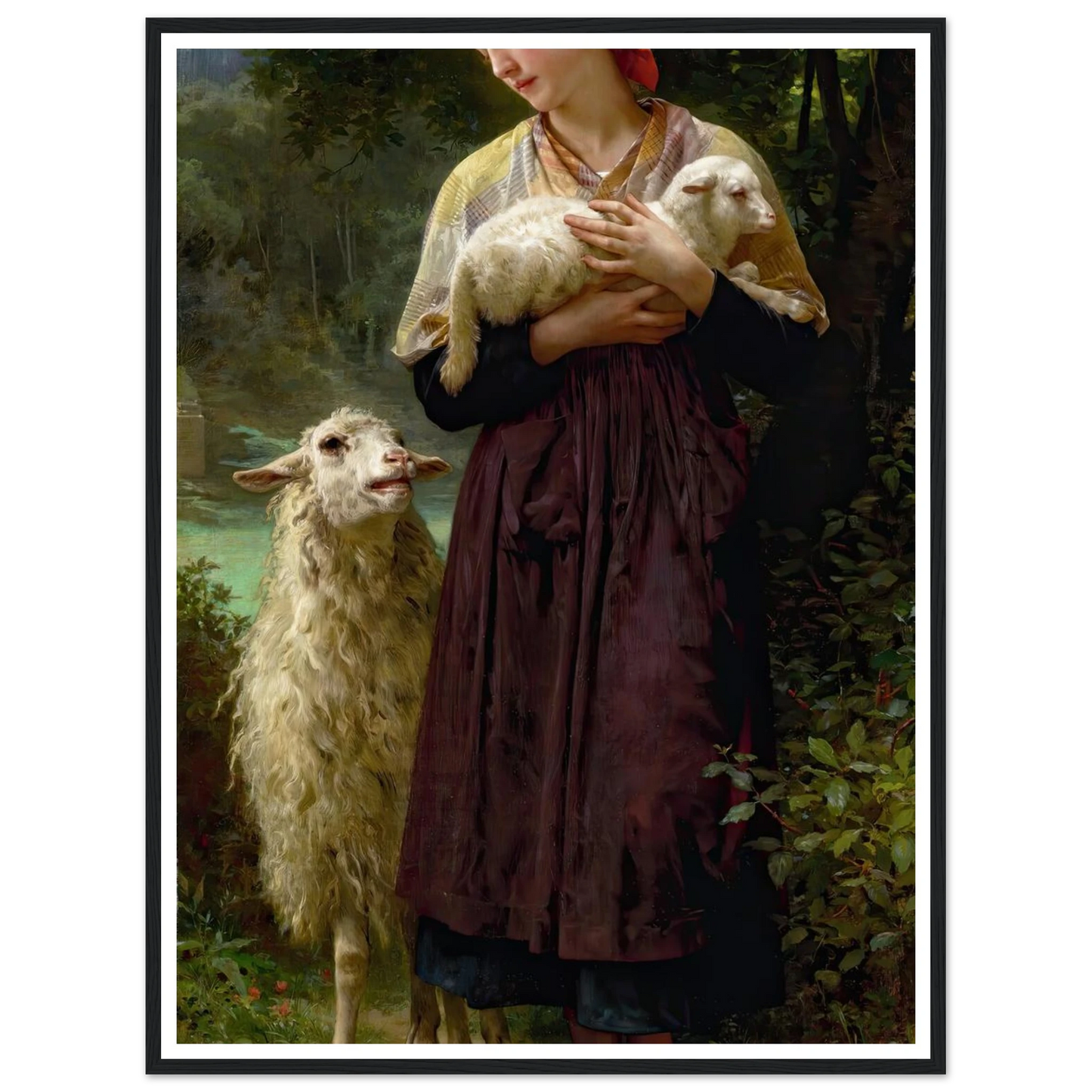 L’agneau Nouveau-Né (The Newborn Lamb) (1873) Art Print | William Bouguereau-Quipham Collections