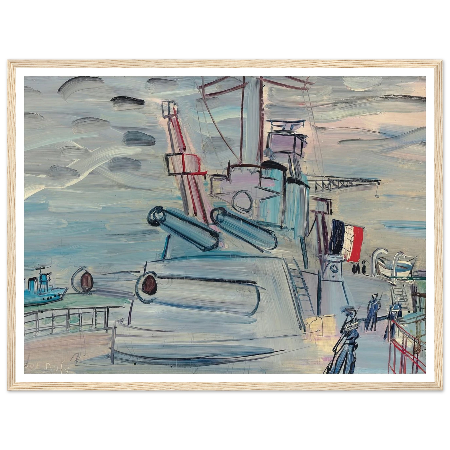 A bord de la flotte (1939) Art Print | Raoul Dufy-Quipham Collections