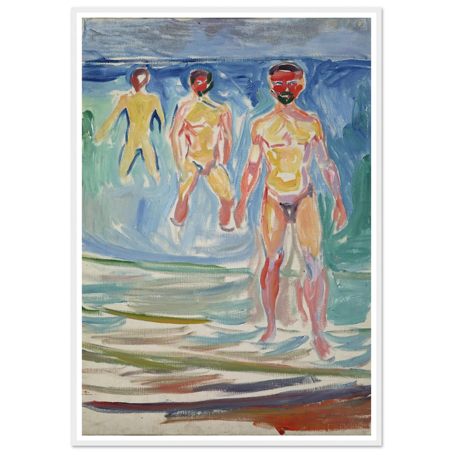 Bathing Men (1907) Art Print | Edvard Munch-Quipham Collections