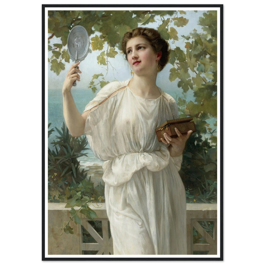 Admiring Beauty Art Print | Guillaume Seignac - Framed Poster - 30x40 cm / 12x16″ - Black frame