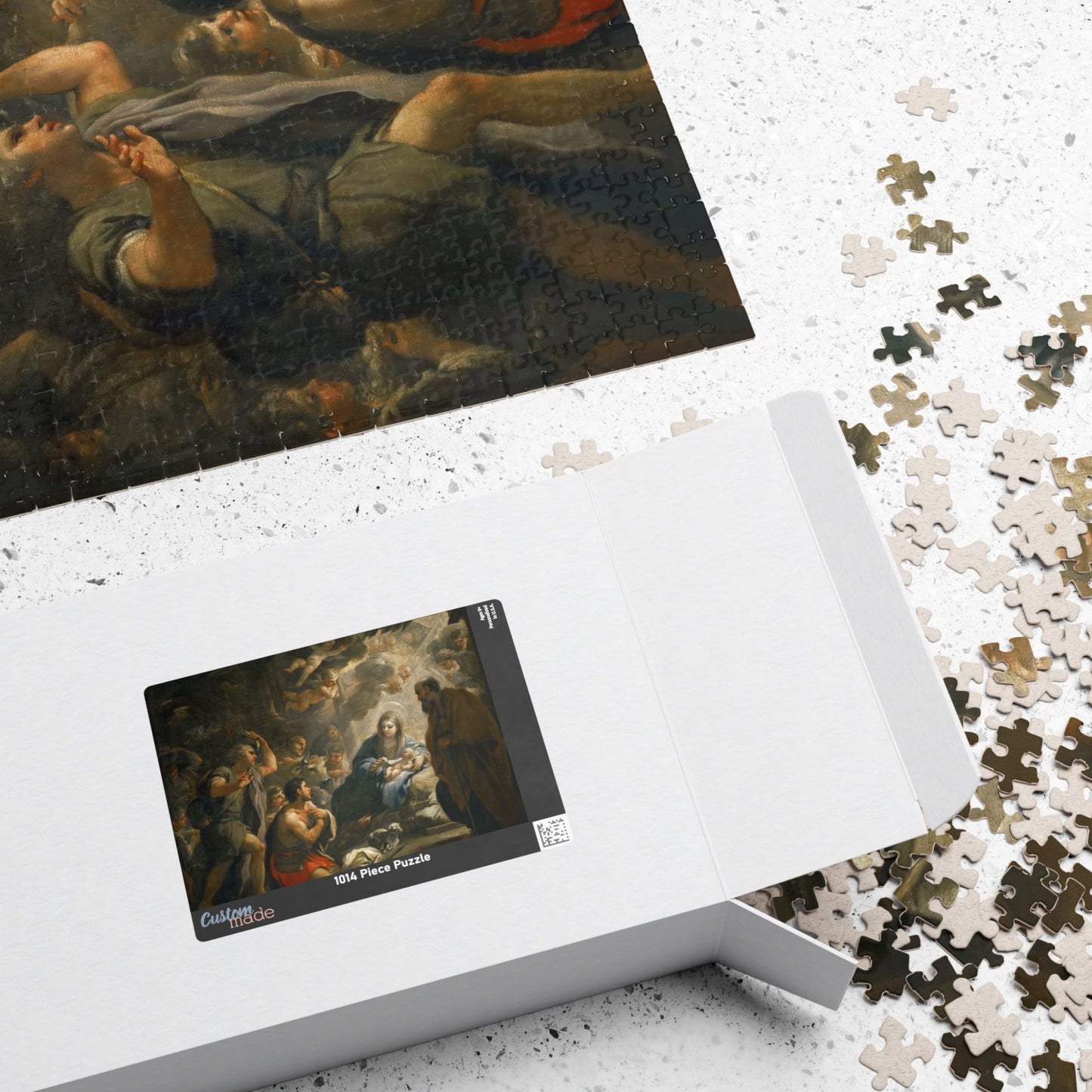 Adoration of the Shepherds Puzzle | Luca Giordano - - 252 pcs (Horizontal) -
