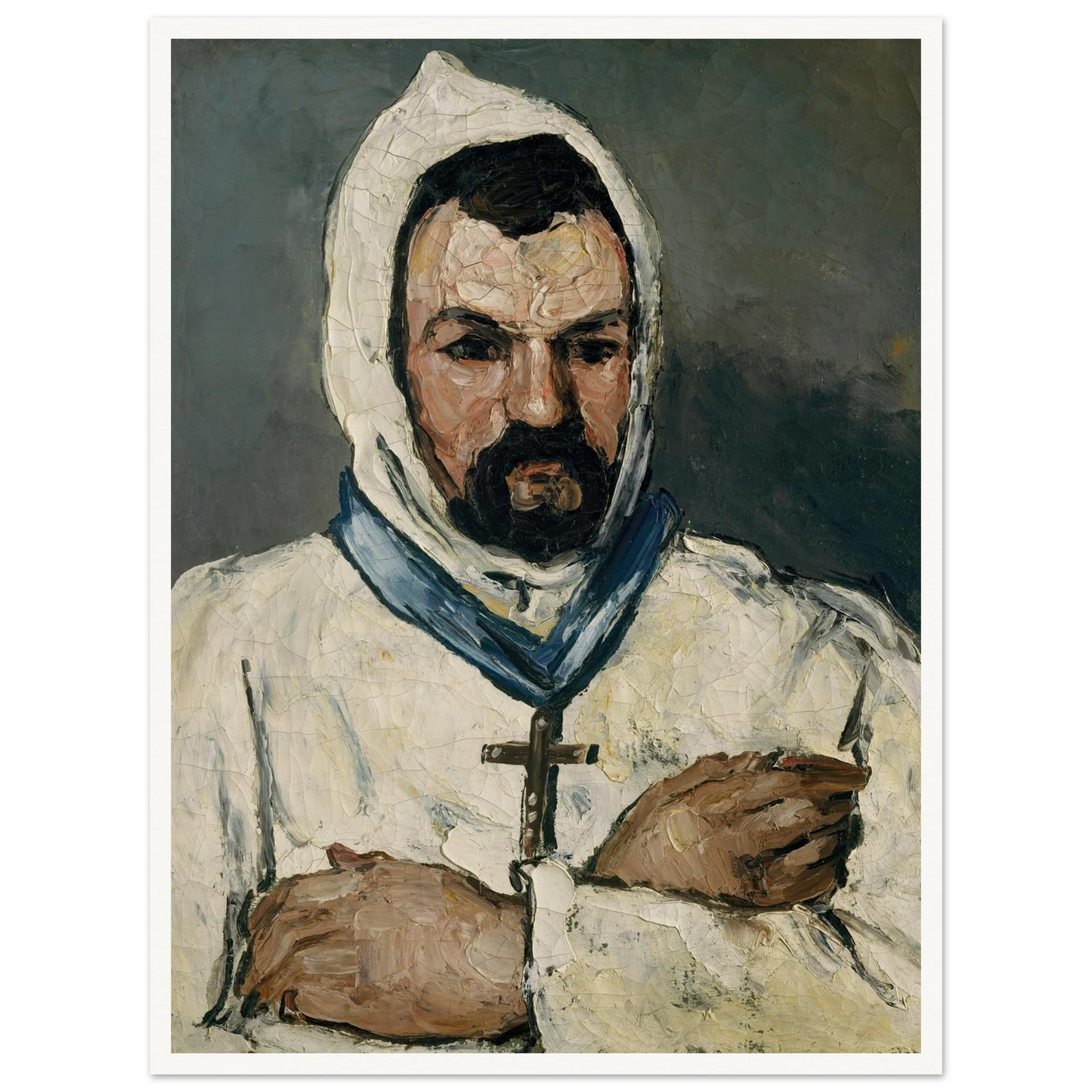 Antoine Dominique Sauveur Aubert (born 1817), the Artist’s Uncle, as a Monk (1866) Art Print | Paul Cezanne-Quipham Collections