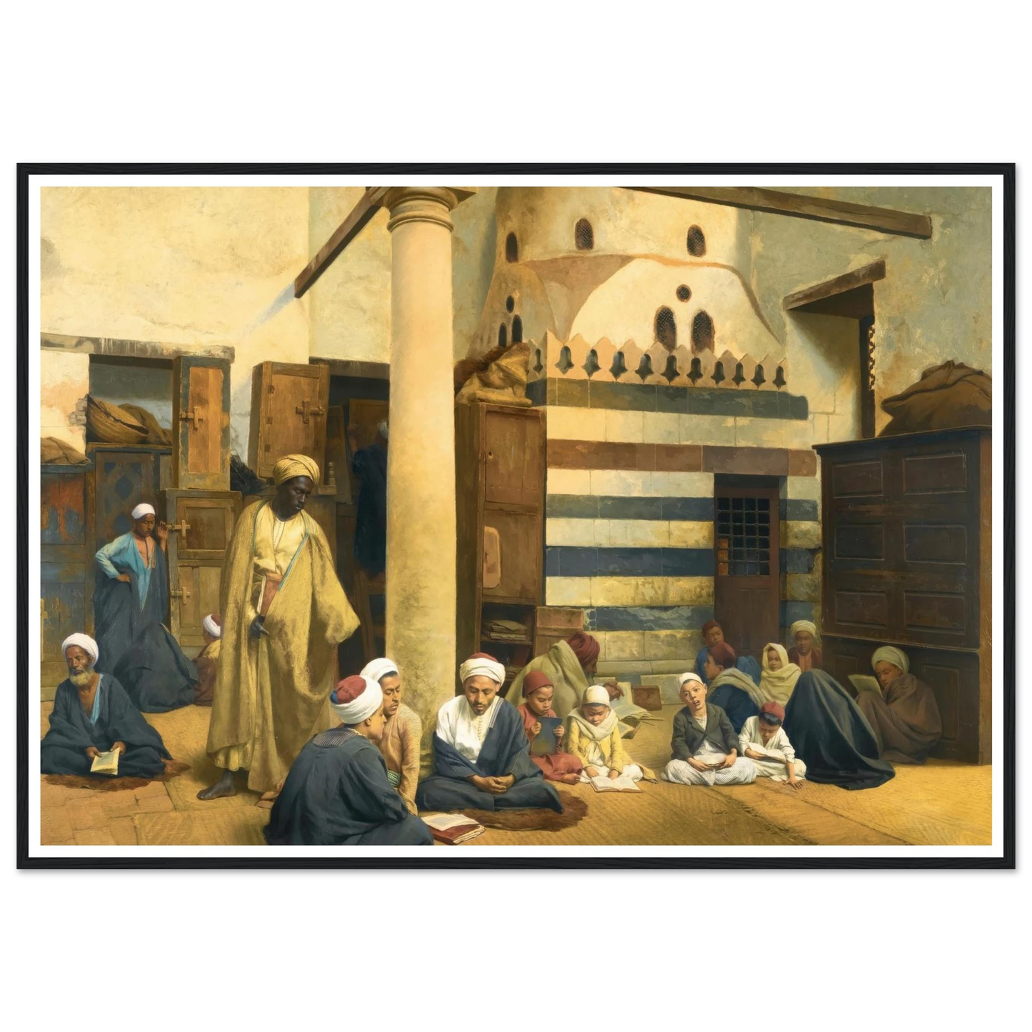 In the Madrasa (1890) Art Print | Ludwig Deutsch-Quipham Collections
