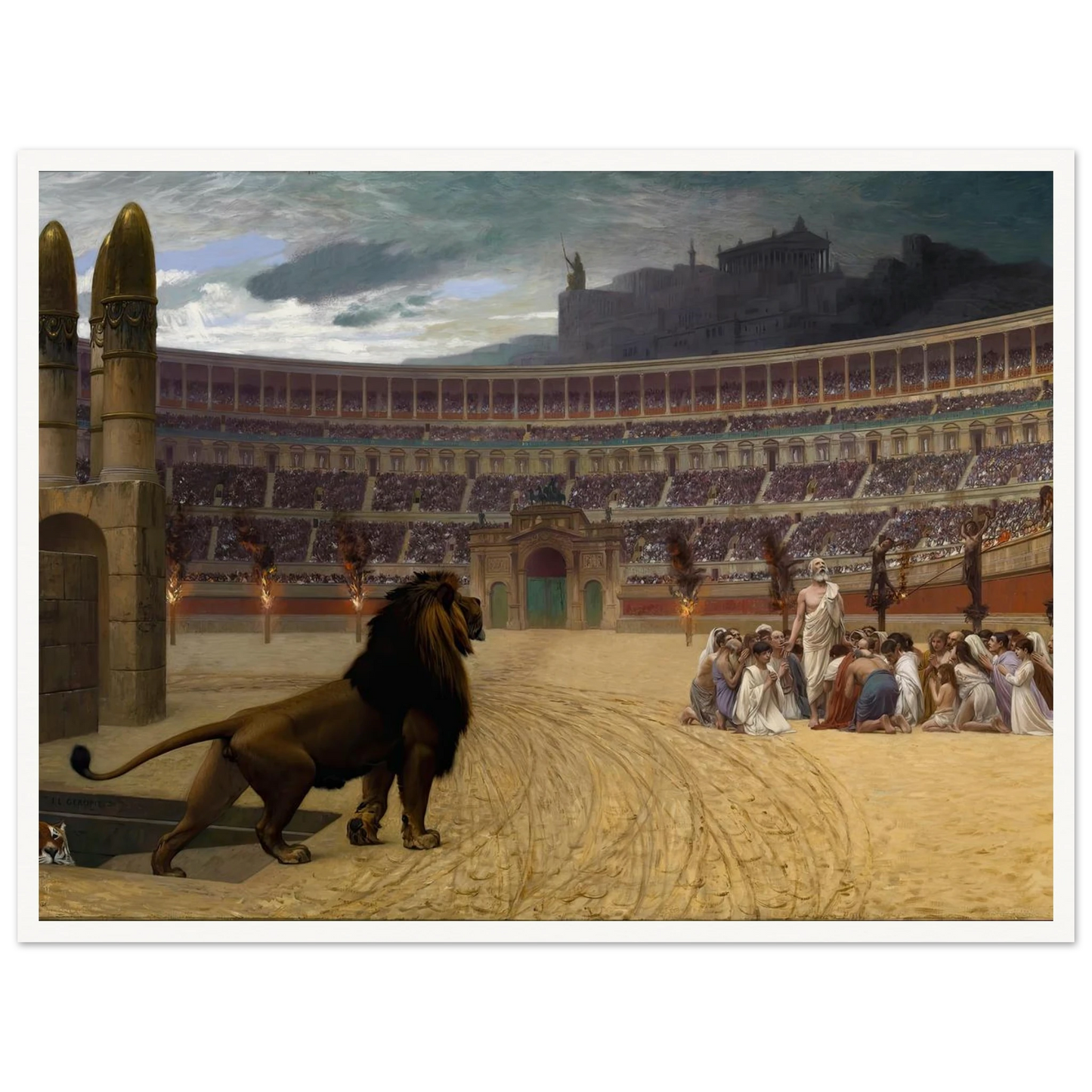The Christian Martyrs’ Last Prayer (1863-1883) Art Print | Jean Leon Gerome-Quipham Collections