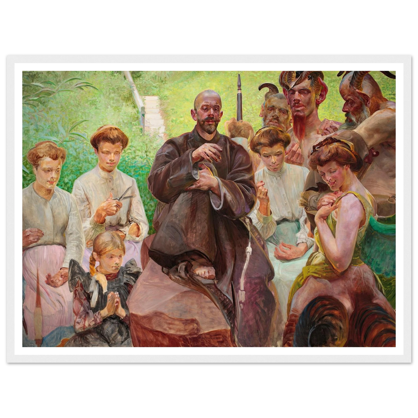 Saint Francis (1908) Art Print | Jacek Malczewski-Quipham Collections