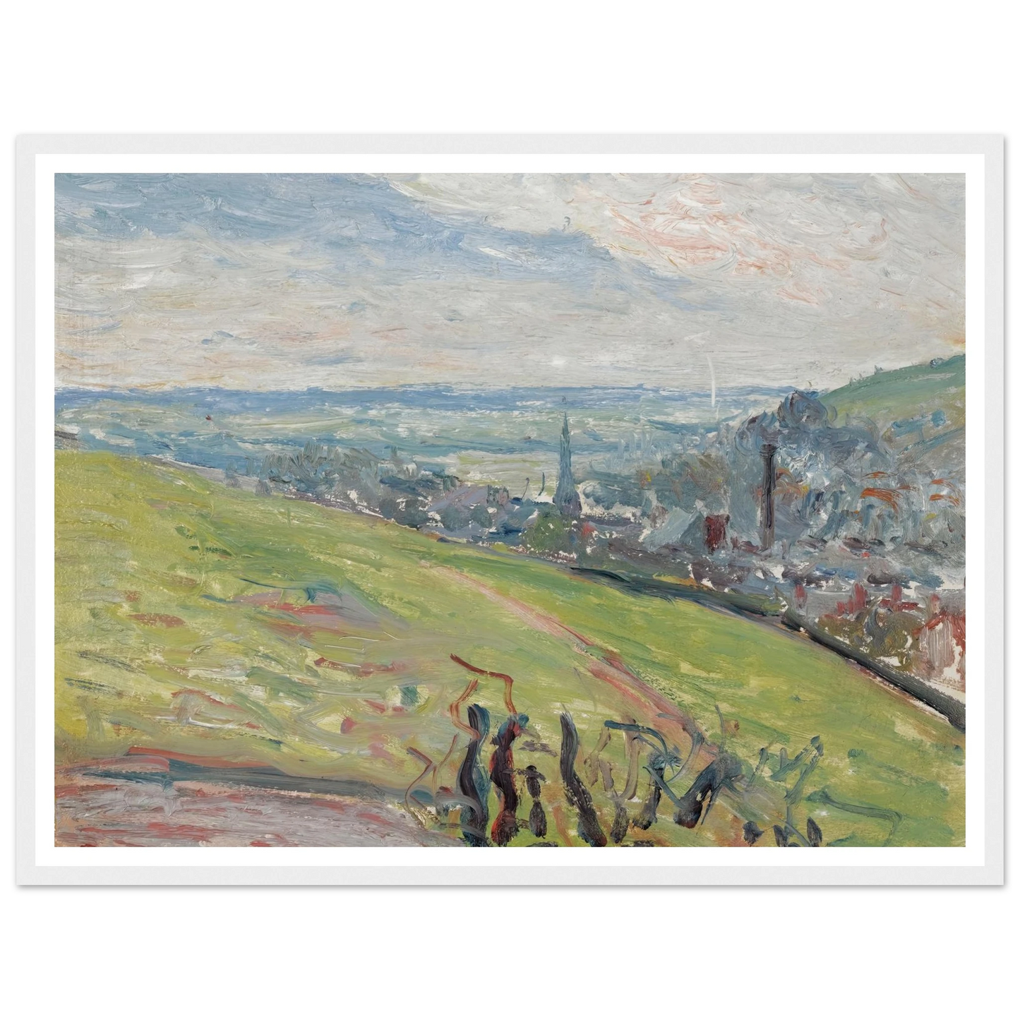 Environs De Rouen (1883) Art Print | Camille Pissarro-Quipham Collections