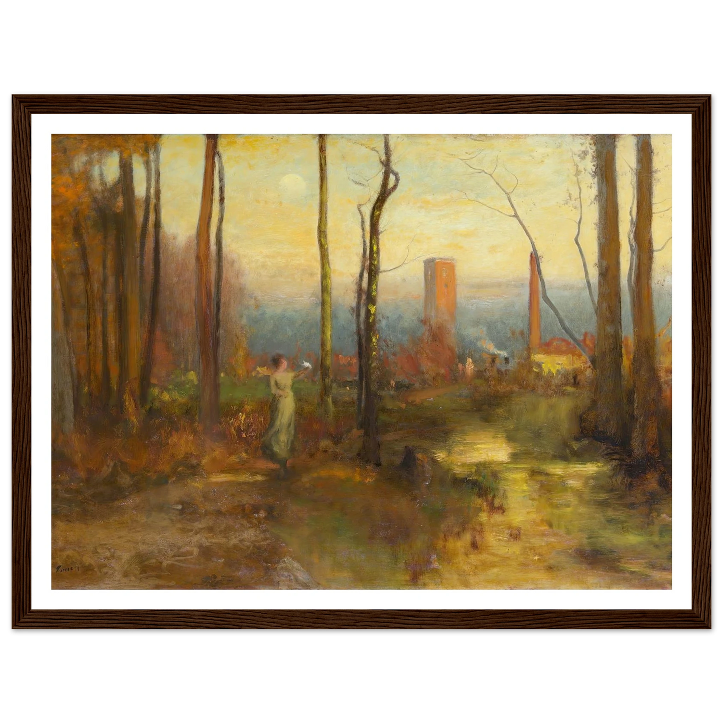 The Mill Stream, Montclair, New Jersey (c. 1888) Art Print | George Inness-Quipham Collections