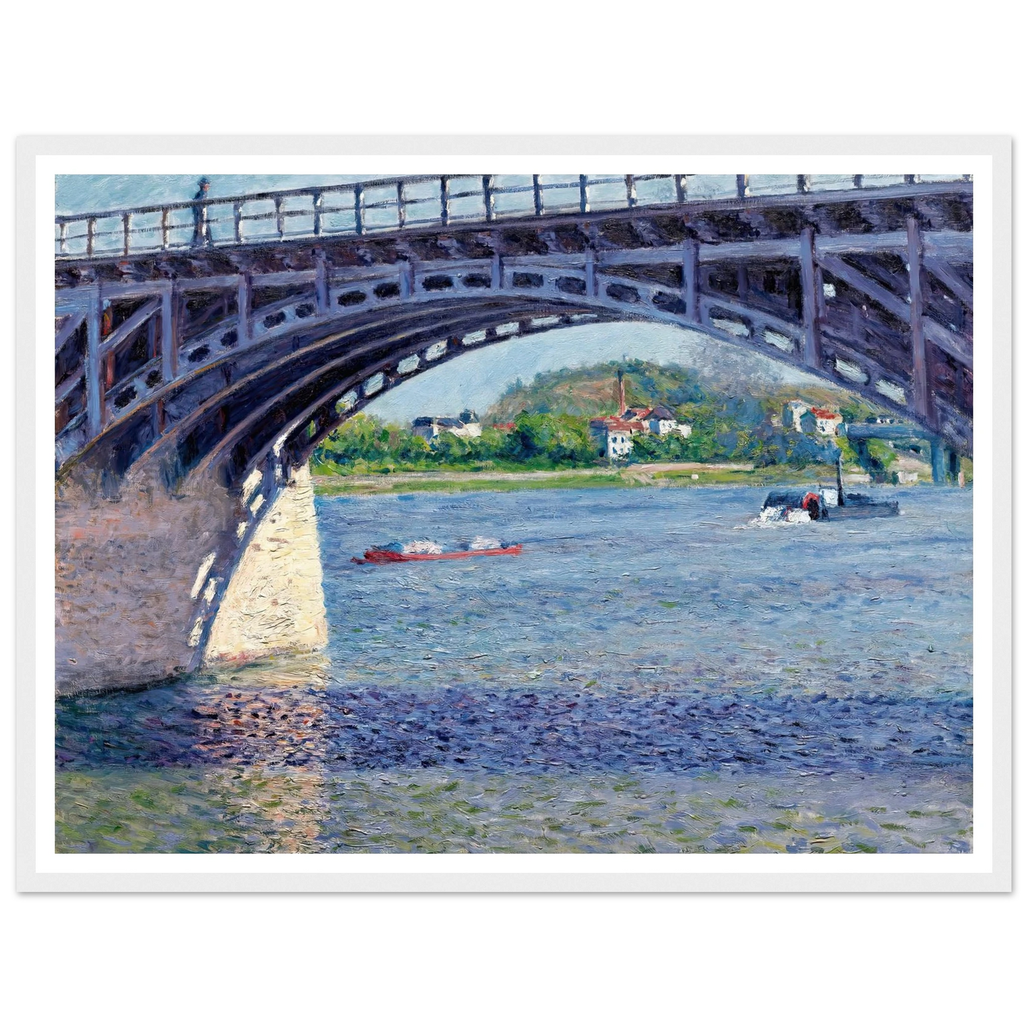 Le Pont D’argenteuil Et La Seine (circa 1883) Art Print | Gustave Caillebotte-Quipham Collections