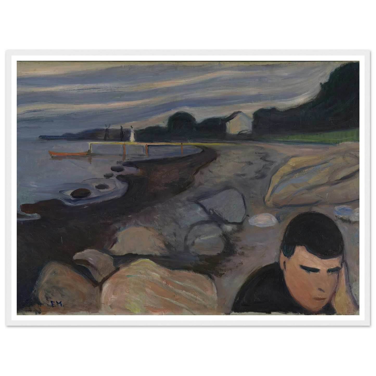 Melancholy (1892) Art Print | Edvard Munch-Quipham Collections