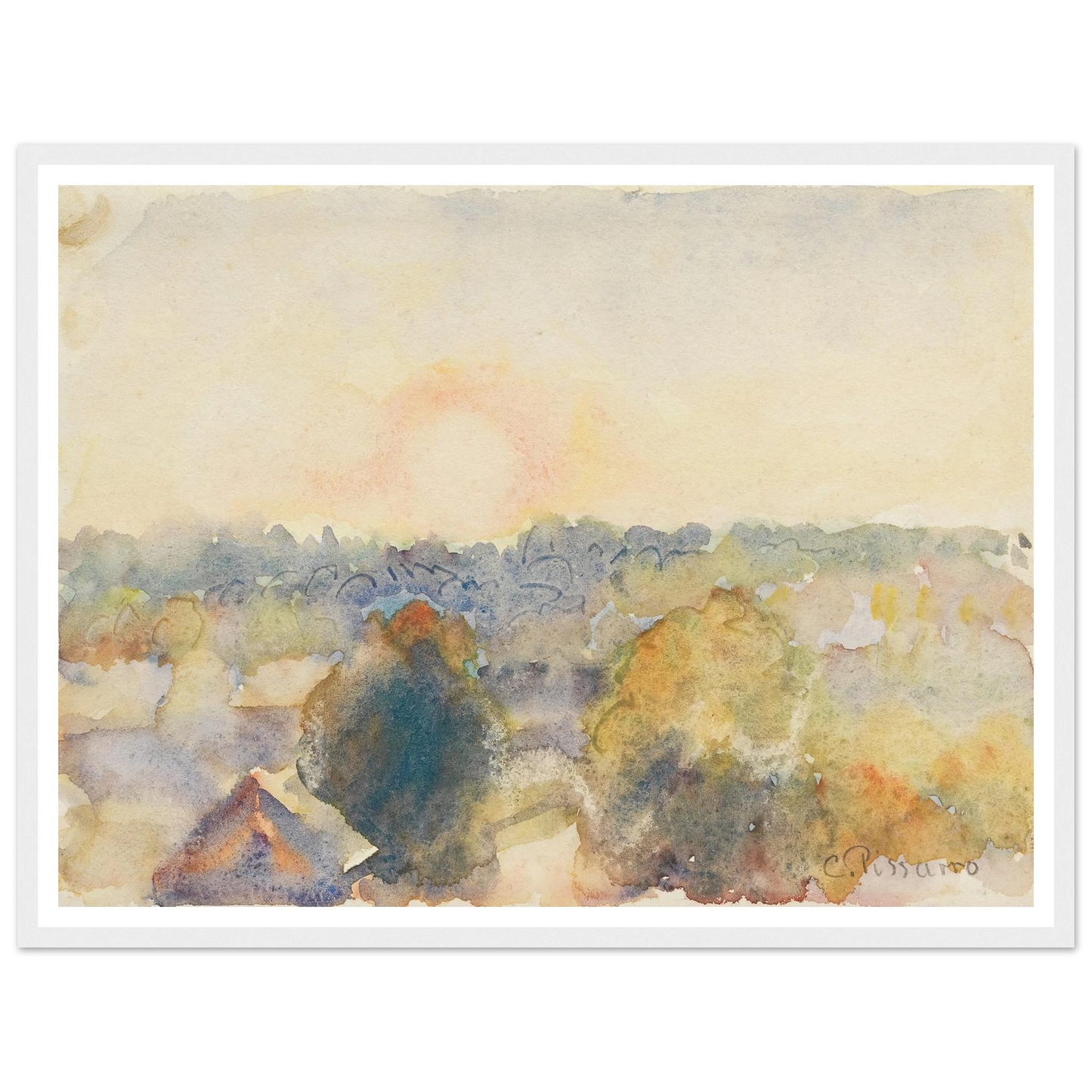 Eragny (1892) Art Print | Camille Pissarro-Quipham Collections