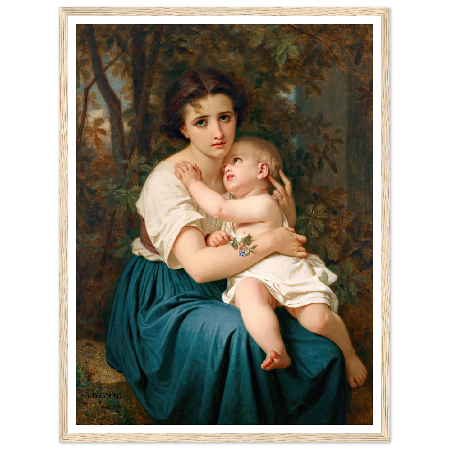 Thoughts of the Future (1864) Art Print | Hugues Merle-Quipham Collections