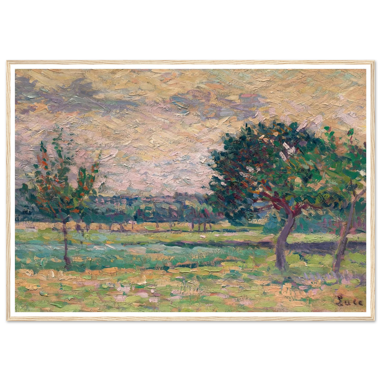 Le verger (1895) Art Print | Maximilien Luce-Quipham Collections