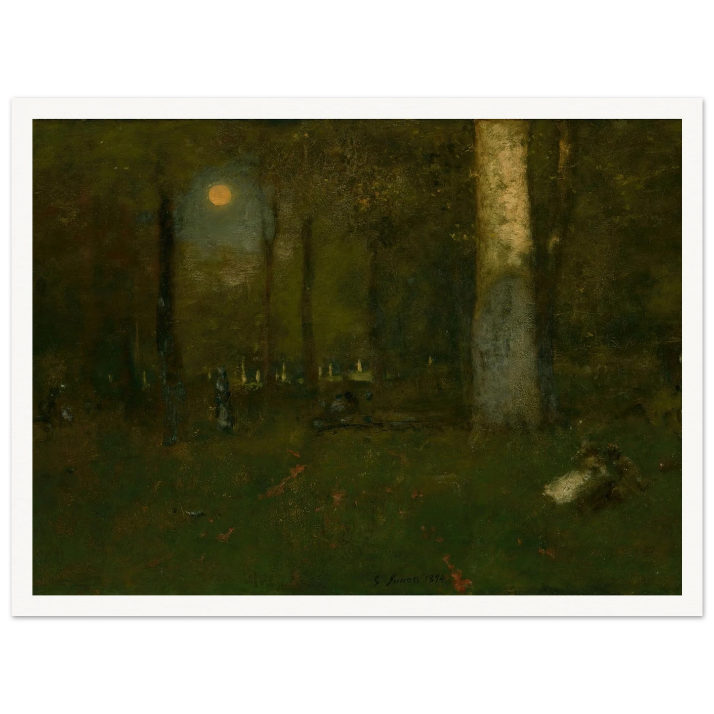 Picnic in the Woods, Montclair, New Jersey (1894) Art Print | George Inness-Quipham Collections