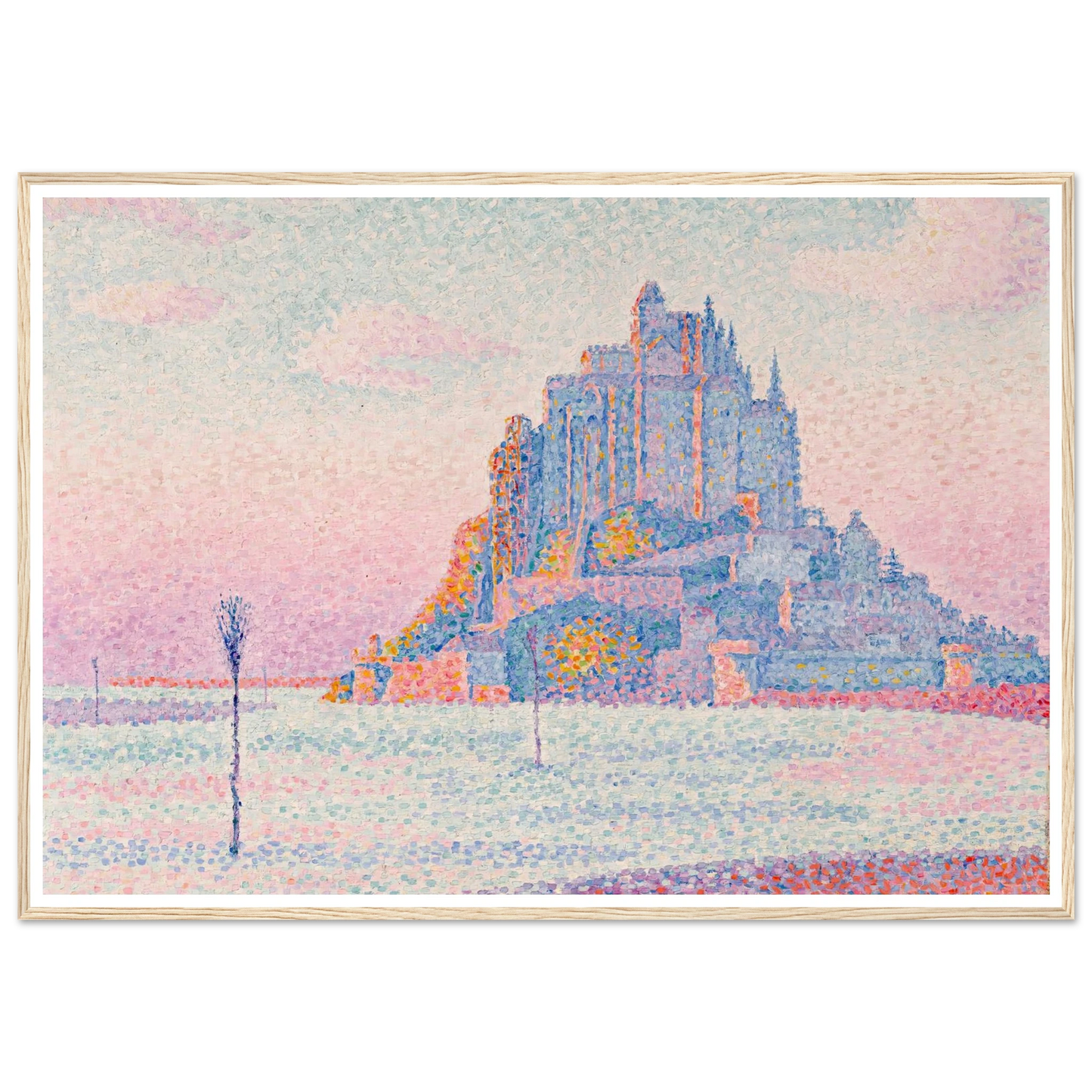 Mont Saint-Michel, Setting Sun (1897) Art Print | Paul Signac-Quipham Collections