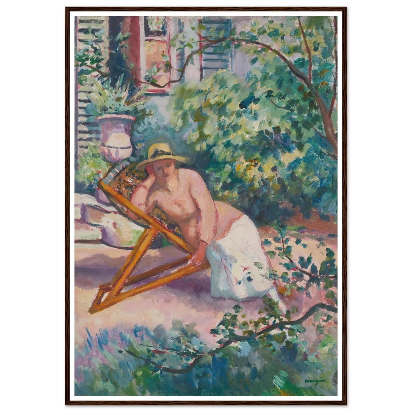 Jeanne Dans Le Jardin De Neuilly (1919) Art Print | Henri Manguin-Quipham Collections