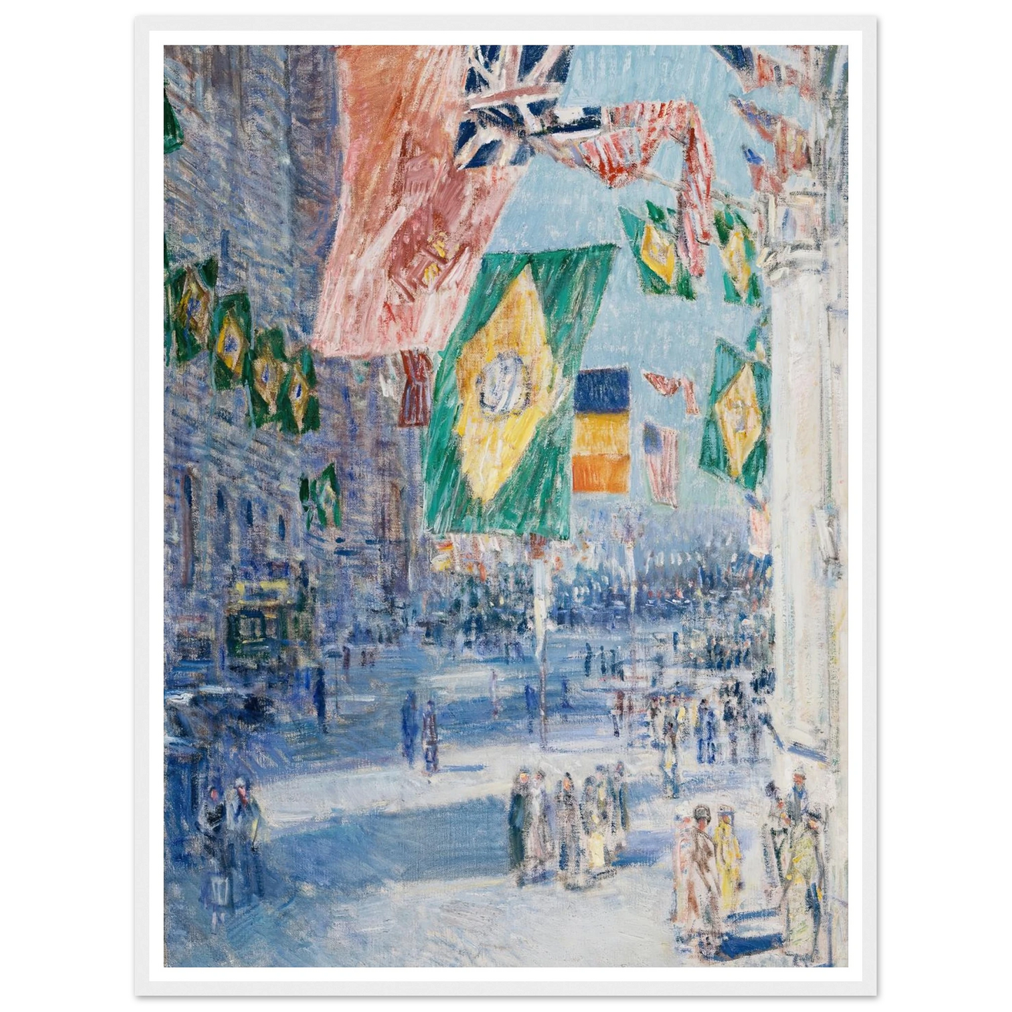 Avenue of the Allies; Brazil, Belgium (1918) Art Print | Childe Hassam-Quipham Collections
