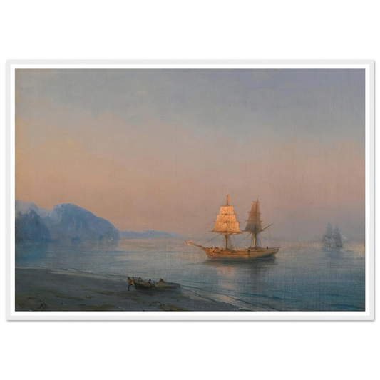 Morning In Yalta (1880) Art Print | Ivan Konstantinovich Aivazovsky-Quipham Collections