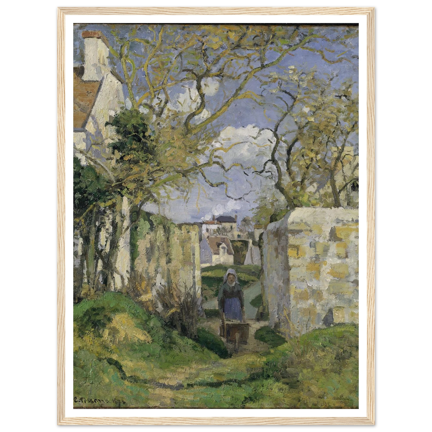 Landscape from Pontoise (1874) Art Print | Camille Pissarro-Quipham Collections