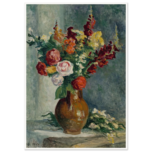 Vase de fleurs (1907) Art Print | Maximilien Luce-Quipham Collections
