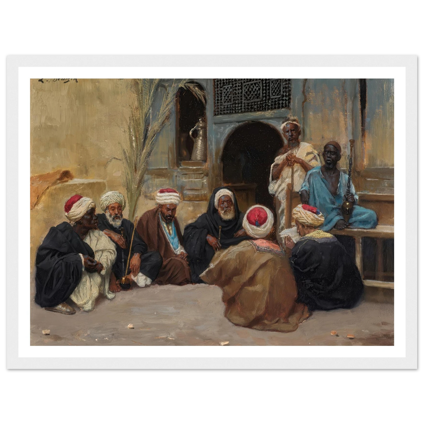 A Council Of Elders Art Print | Ludwig Deutsch-Quipham Collections