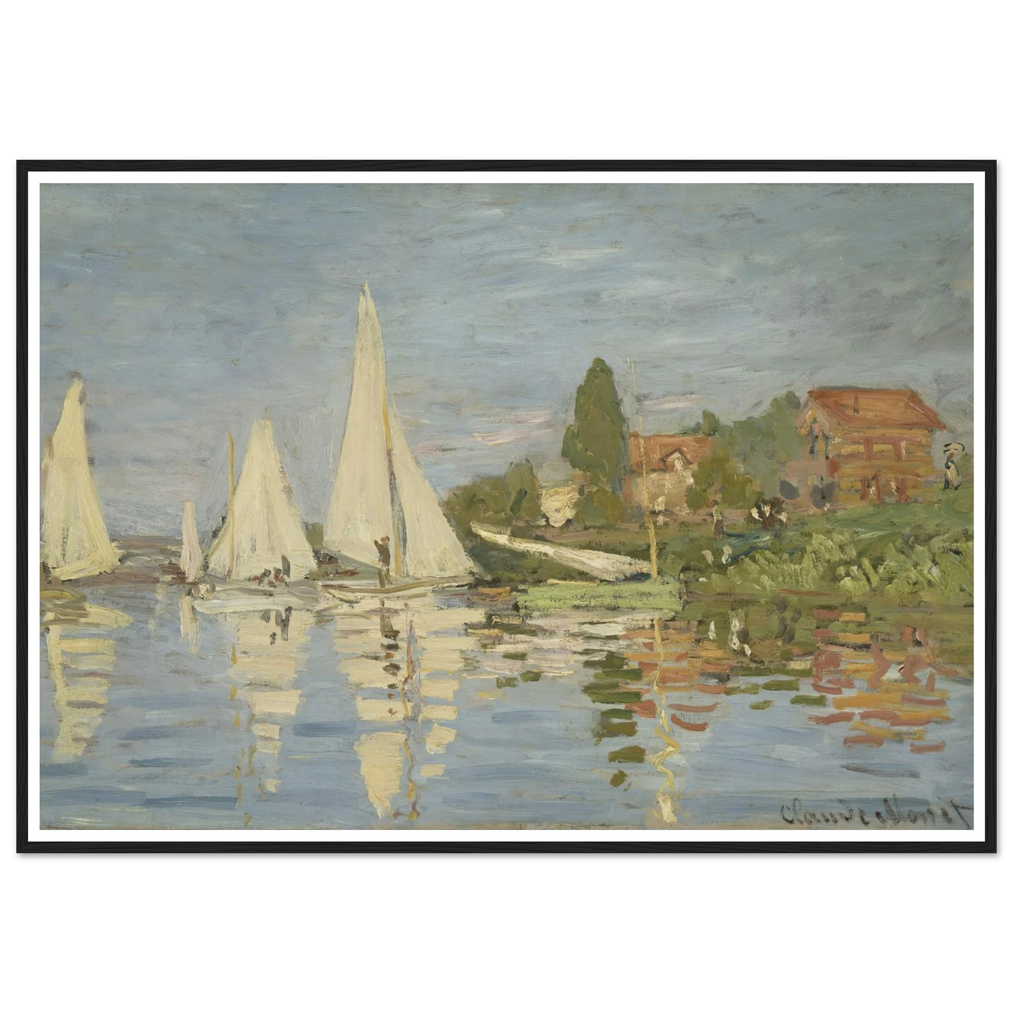 Regattas at Argenteuil (circa 1872) Art Print | Claude Monet-Quipham Collections