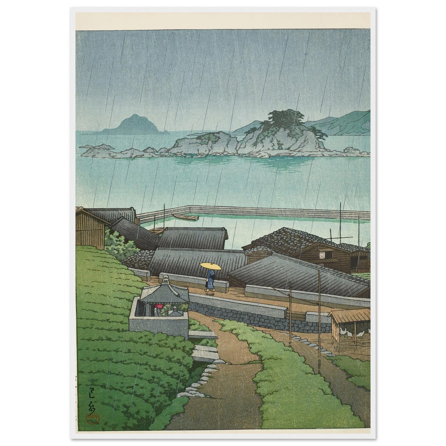 Mirozu, Wakayama Prefecture (1950) Art Print | Kawase Hasui-Quipham Collections