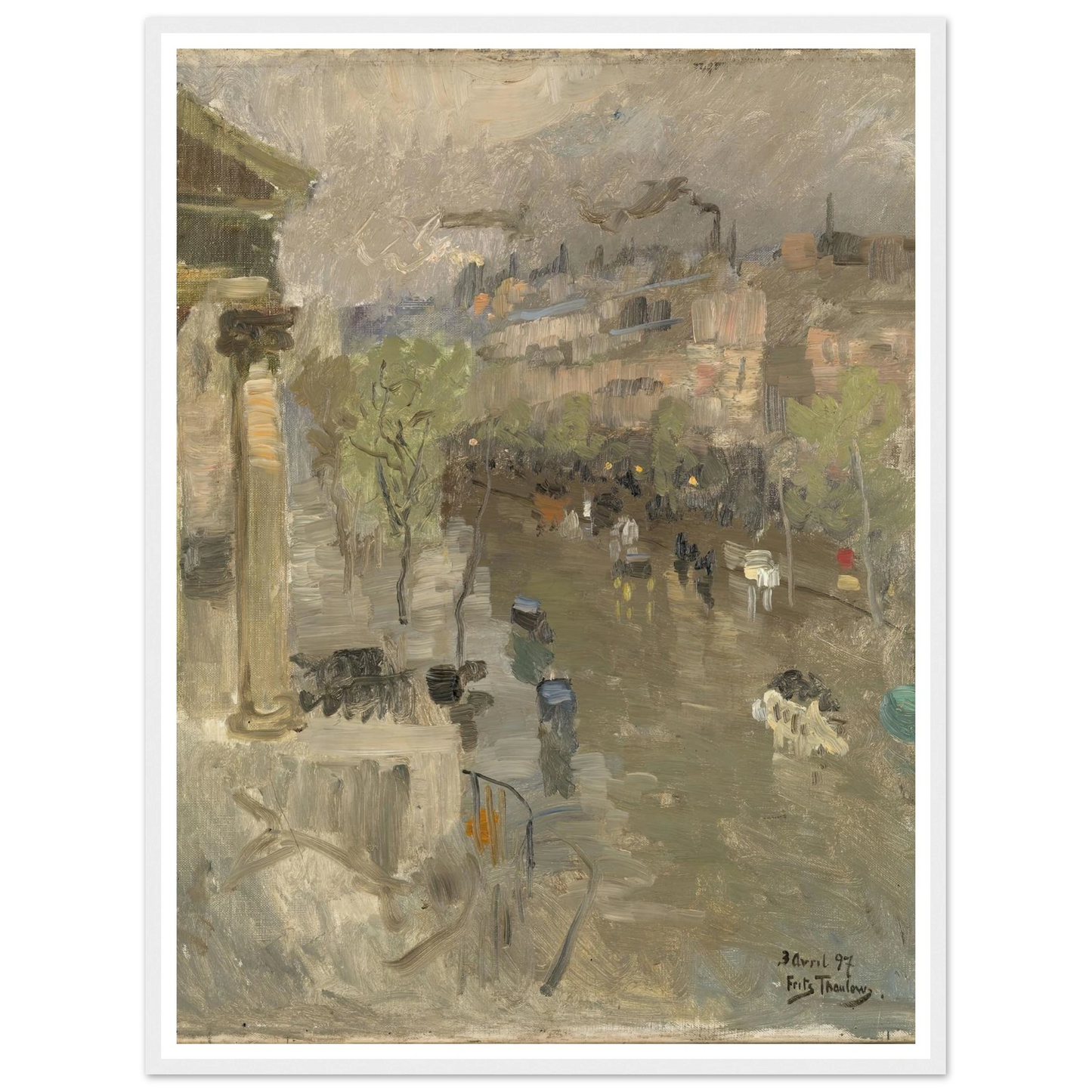 View from Paris near the Madeleine Church (1897) Art Print | Frits Thaulow-Quipham Collections