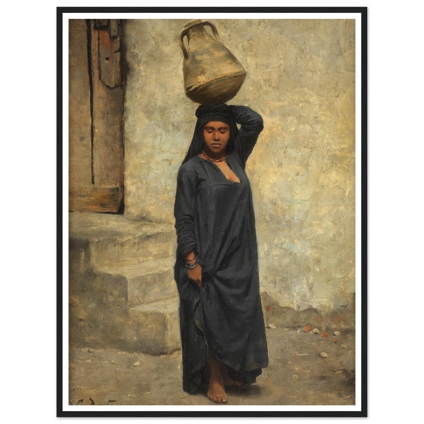 An Egyptian water carrier Art Print | Ludwig Deutsch-Quipham Collections