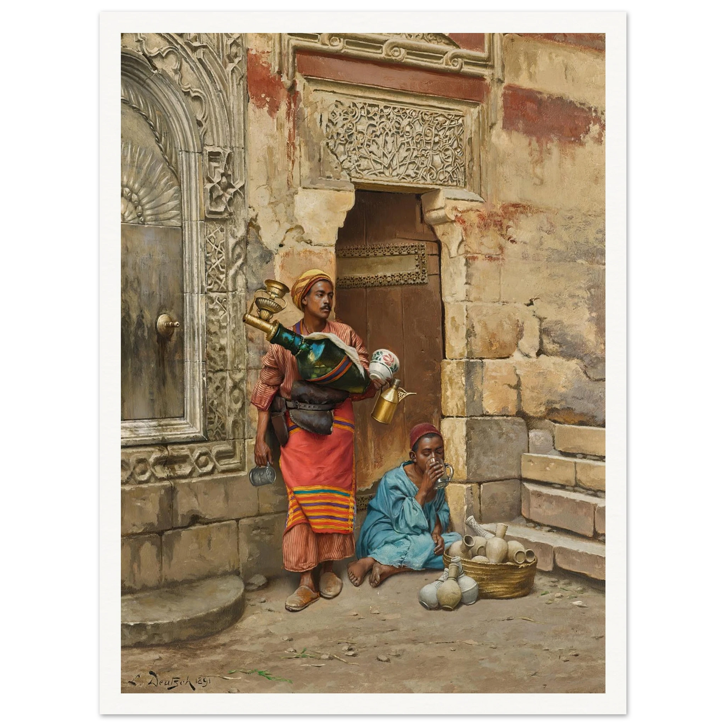 The Water Seller (1891) Art Print | Ludwig Deutsch-Quipham Collections