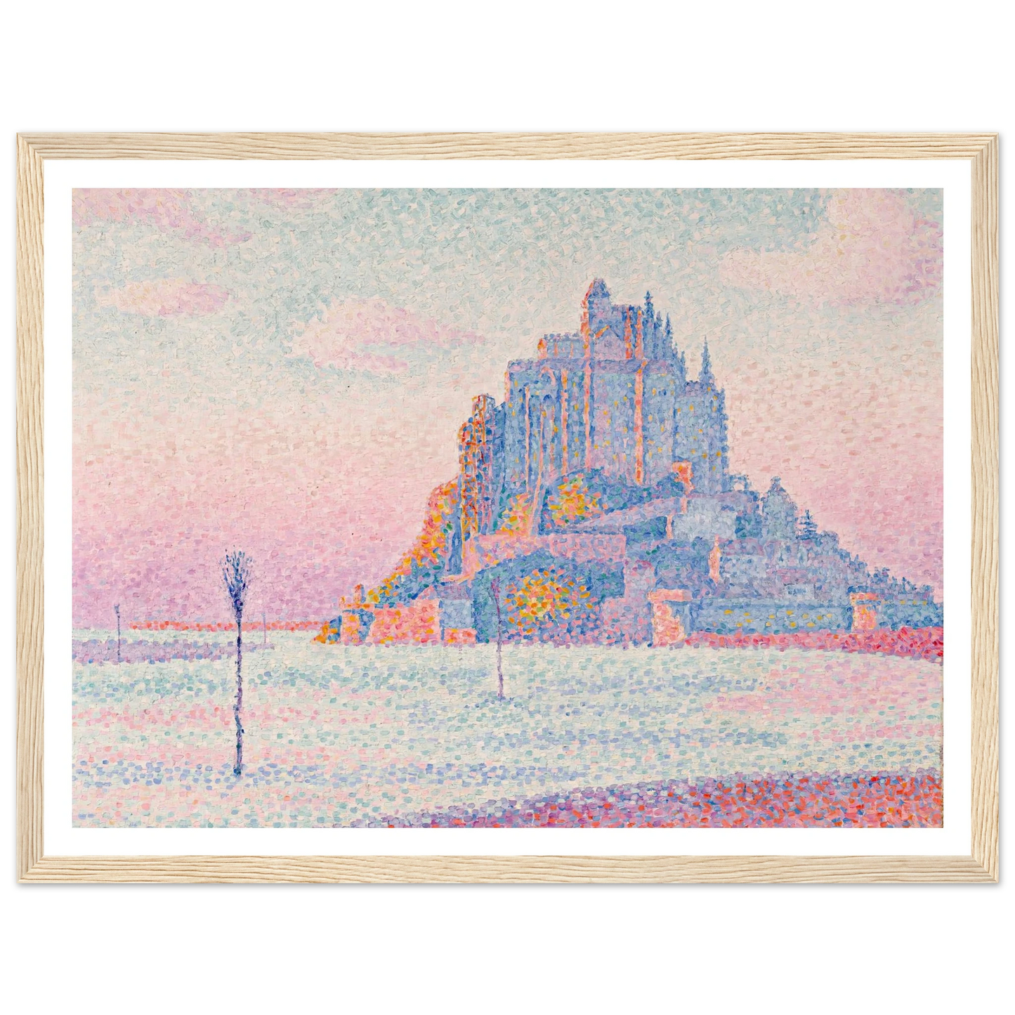 Mont Saint-Michel, Setting Sun (1897) Art Print | Paul Signac-Quipham Collections