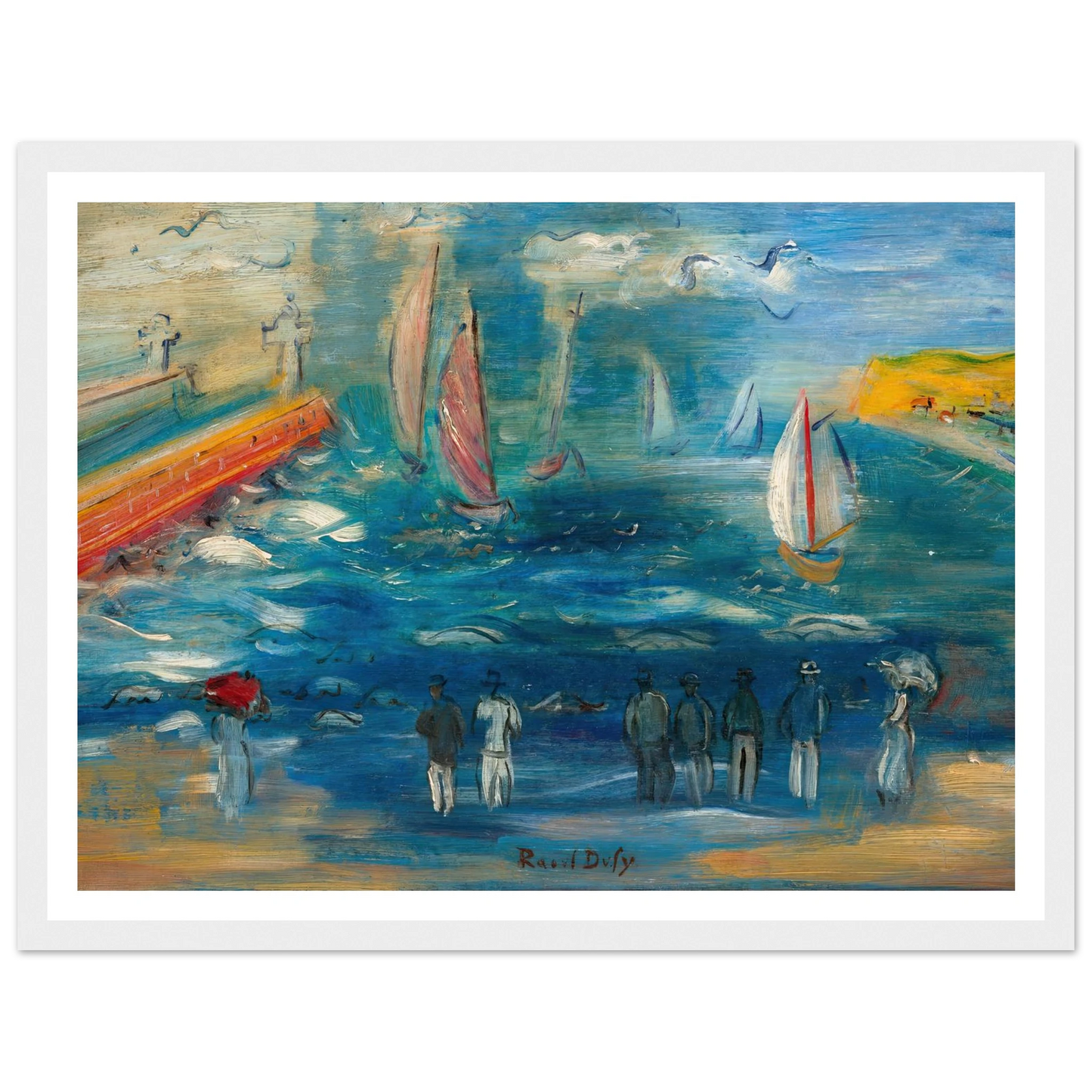 Départ des régates (circa 1950) Art Print | Raoul Dufy-Quipham Collections