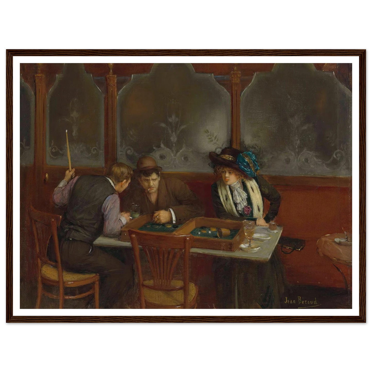 Au café Art Print | Jean Beraud-Quipham Collections