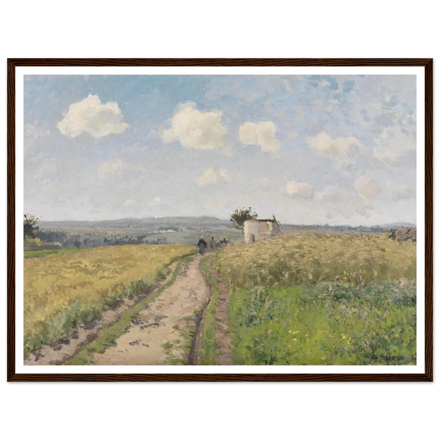 June morning near Pontoise (1873) Art Print | Camille Pissarro-Quipham Collections