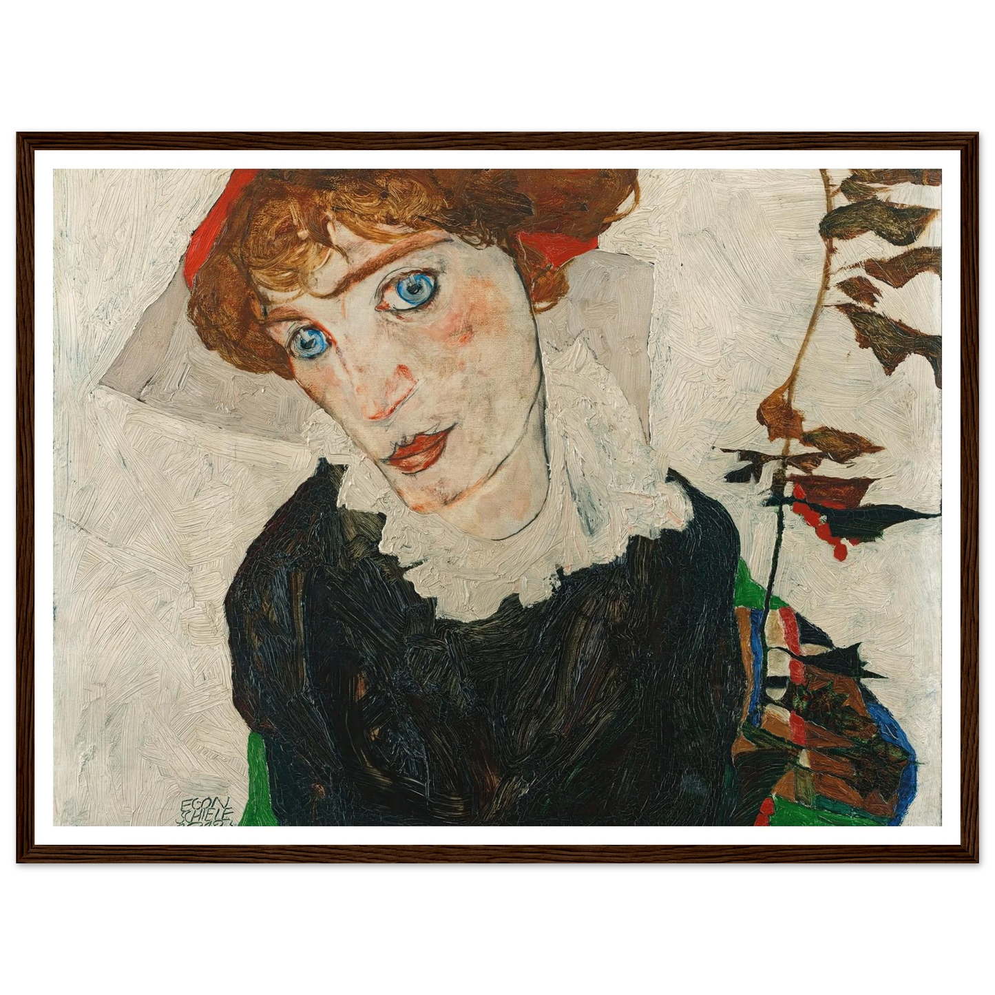 Portrait Of Wally Neuzil (1912) Art Print | Egon Schiele-Quipham Collections
