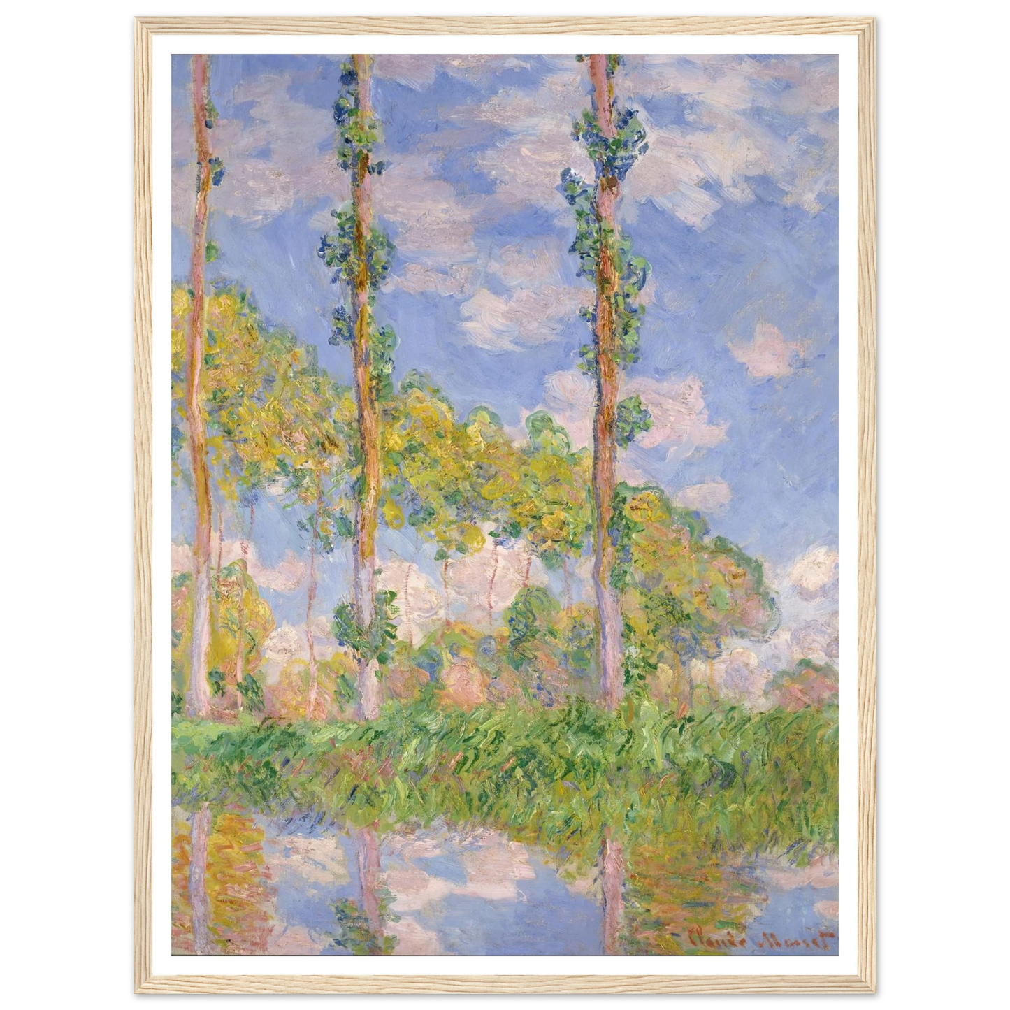 Poplars in the Sun (1891) Art Print | Claude Monet-Quipham Collections