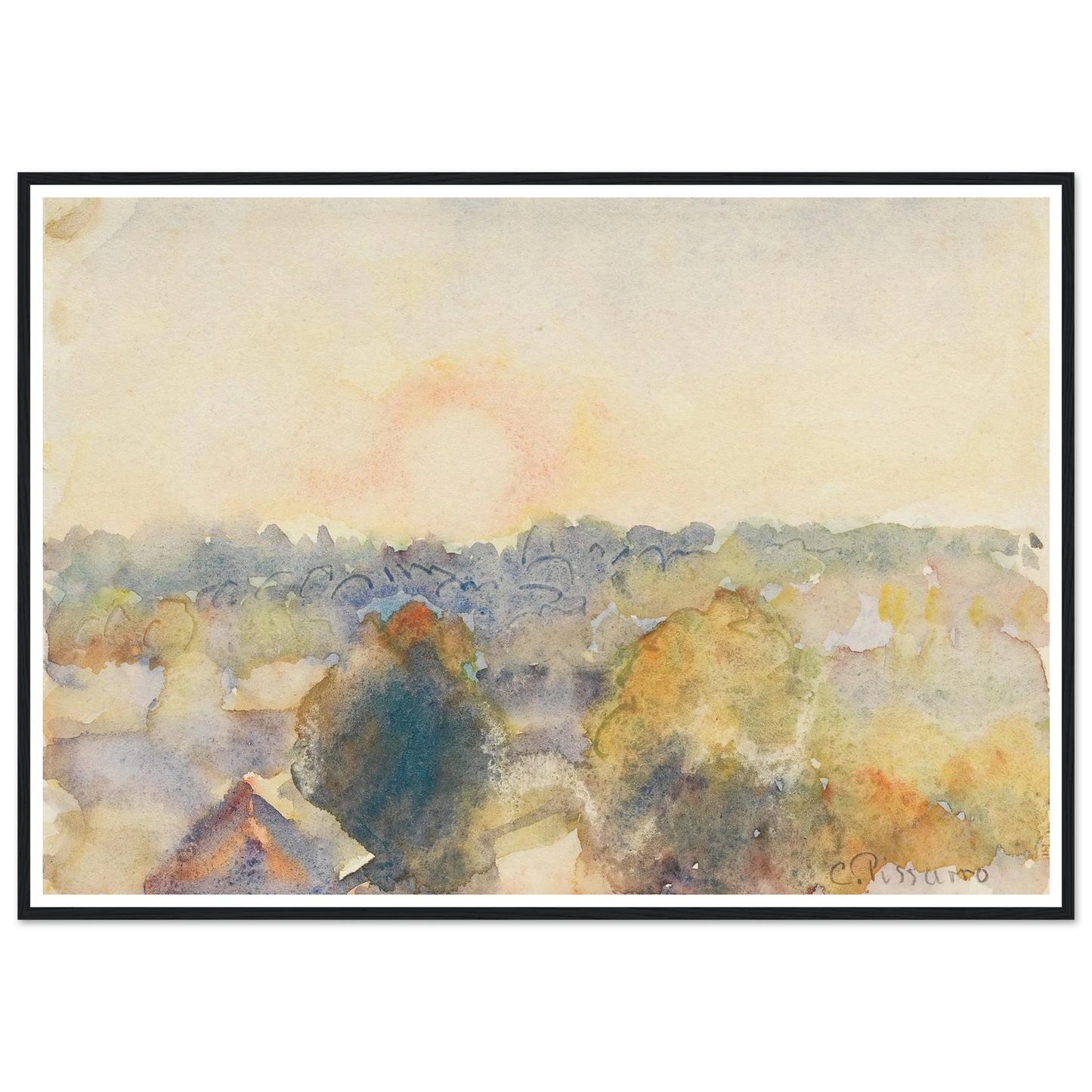 Eragny (1892) Art Print | Camille Pissarro-Quipham Collections