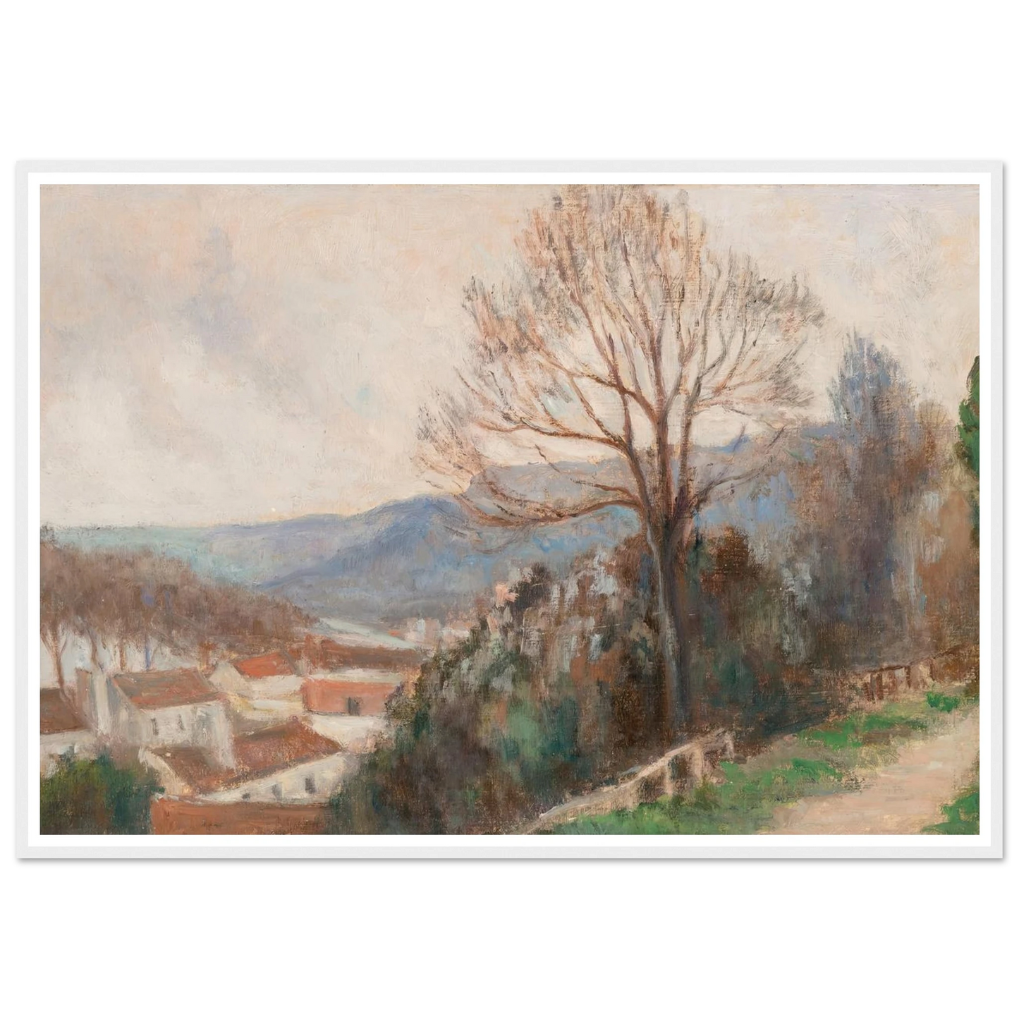 La Seine vue des hauteurs de Rolleboise Art Print | Maximilien Luce-Quipham Collections