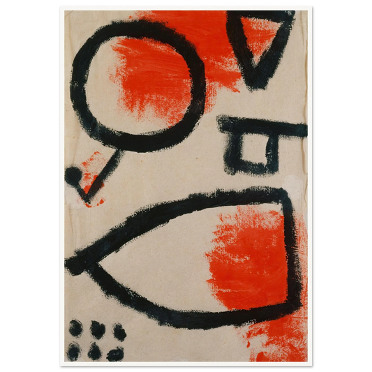 Alea jacta (1940) Art Print | Paul Klee - Framed Poster - 30x40 cm / 12x16″ - Black frame