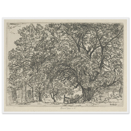 Alna Bower (1924) Art Print | Ernest Haskell - Framed Poster - 30x40 cm / 12x16″ - Black frame