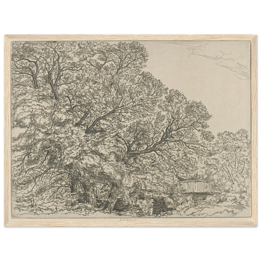 Alna Willows (1924) Art Print | Ernest Haskell - Framed Poster - 30x40 cm / 12x16″ - Black frame