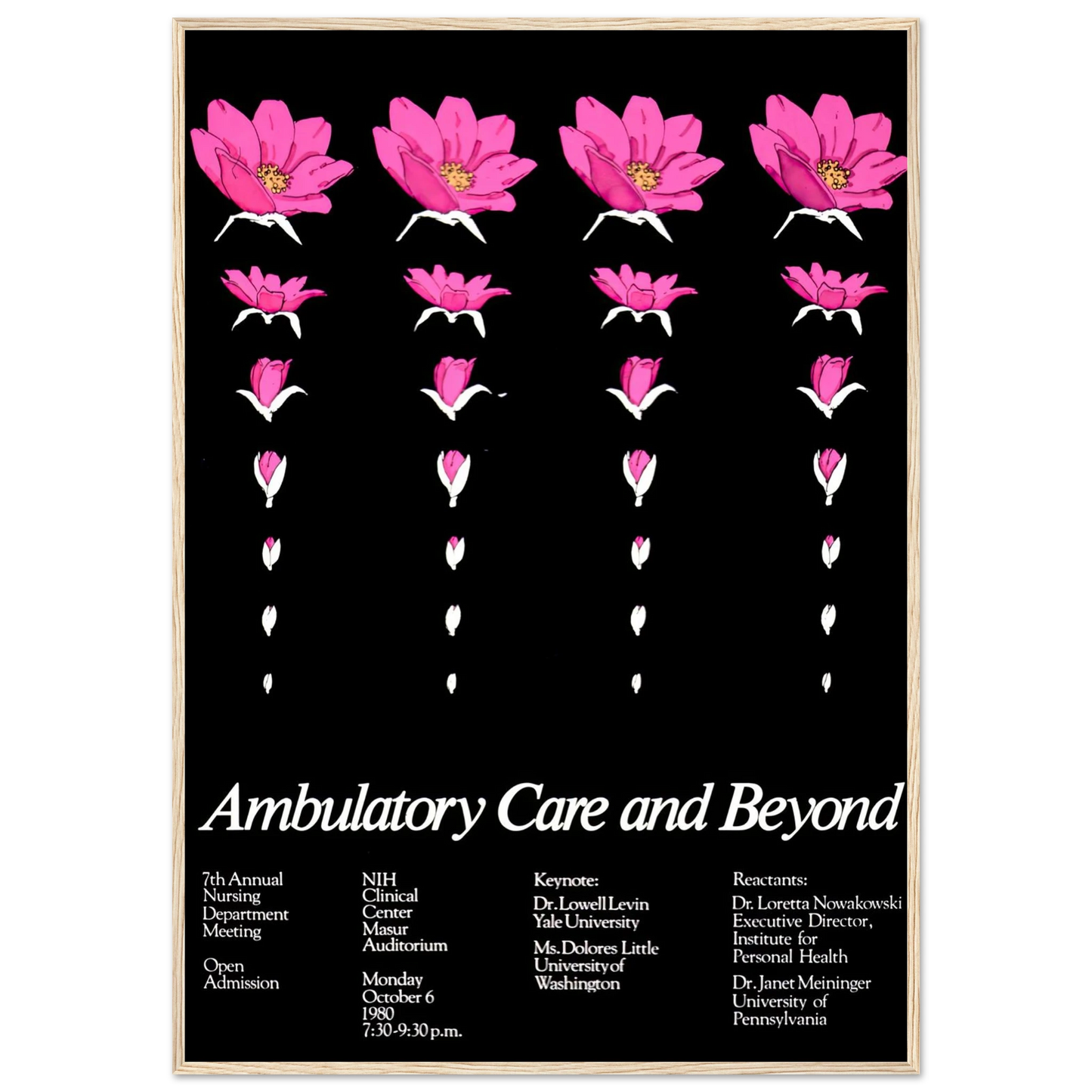 Ambulatory care and beyond (1980) Art Print | National Institutes of Health - Framed Poster - 30x40 cm / 12x16″ - Black frame
