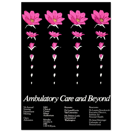 Ambulatory care and beyond (1980) Art Print | National Institutes of Health - Framed Poster - 30x40 cm / 12x16″ - Black frame