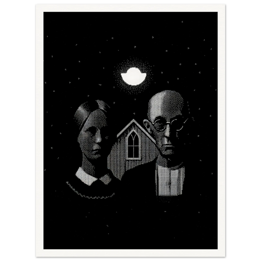 American Gothic - Framed Poster - 30x40 cm / 12x16″ - Black frame