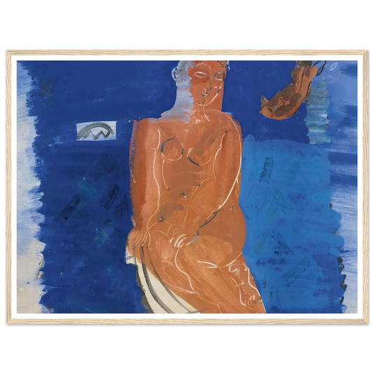 Amphitrite (circa 1925-1938) Art Print | Raoul Dufy - Framed Poster - 30x40 cm / 12x16″ - Black frame