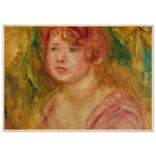 Andrée en buste (1915) Art Print | Pierre Auguste Renoir - Framed Poster - 30x40 cm / 12x16″ - Black frame