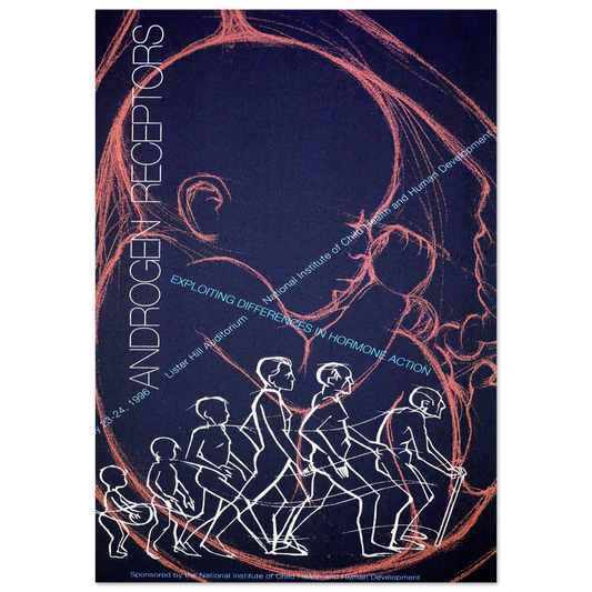Androgen receptors; exploiting differences in hormone action (1996) Art Print | National Institutes of Health - Framed Poster - 30x40 cm / 12x16″ - Black frame