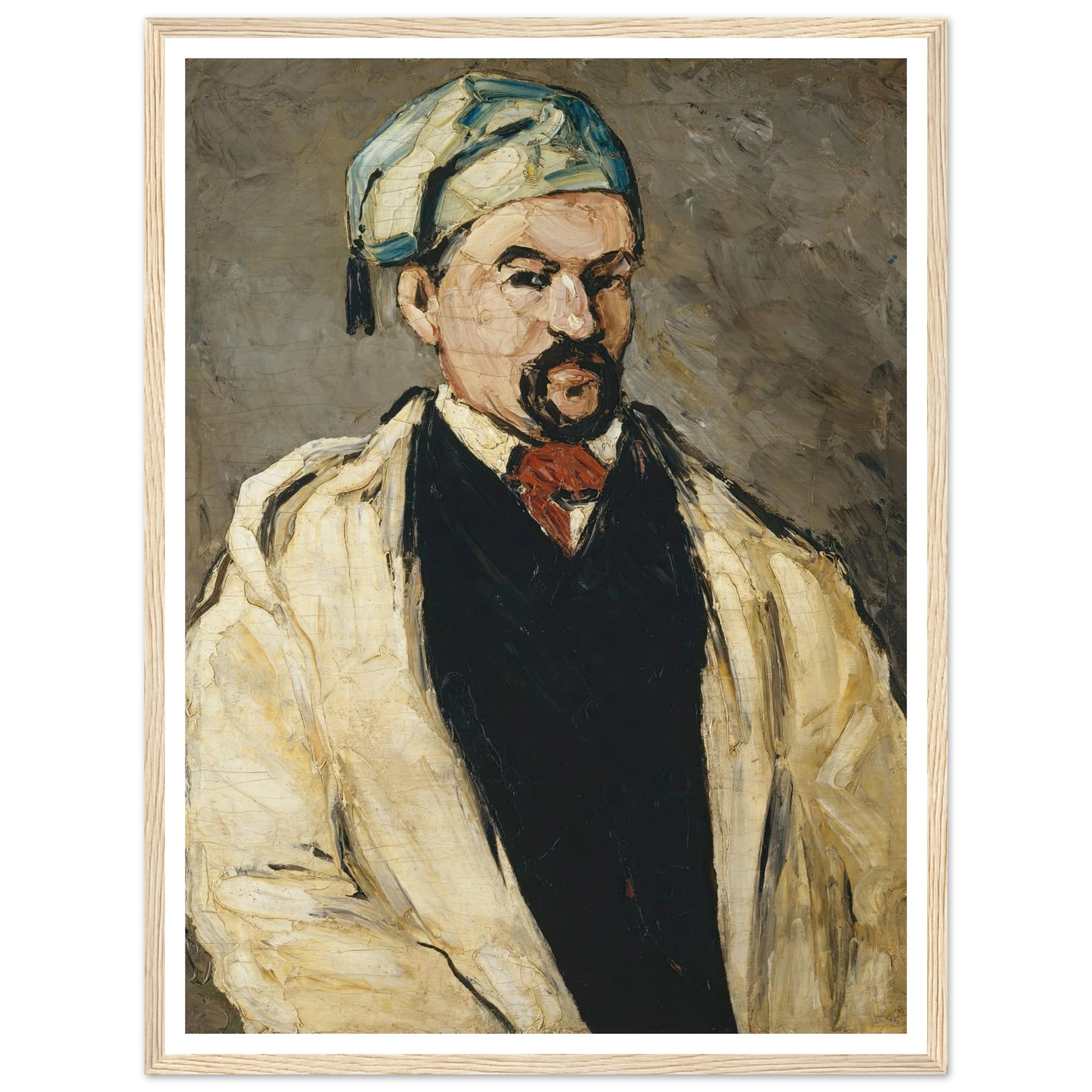 Antoine Dominique Sauveur Aubert (born 1817), the Artist’s Uncle (1866) Art Print | Paul Cezanne - Framed Poster - 30x40 cm / 12x16″ - Black frame