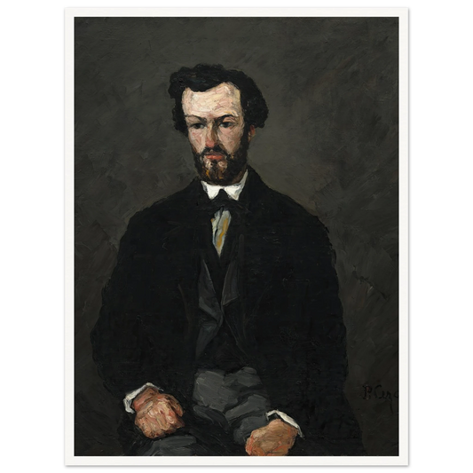 Antony Valabrègue (1866) Art Print | Paul Cezanne - Framed Poster - 30x40 cm / 12x16″ - Black frame
