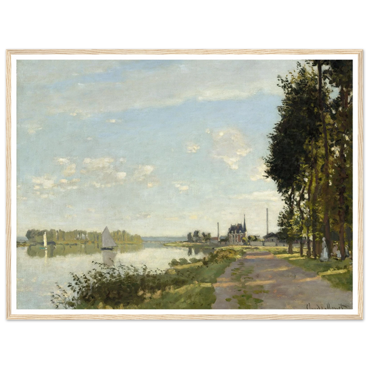 Argenteuil (c. 1872) Art Print | Claude Monet - Framed Poster - 30x40 cm / 12x16″ - Black frame
