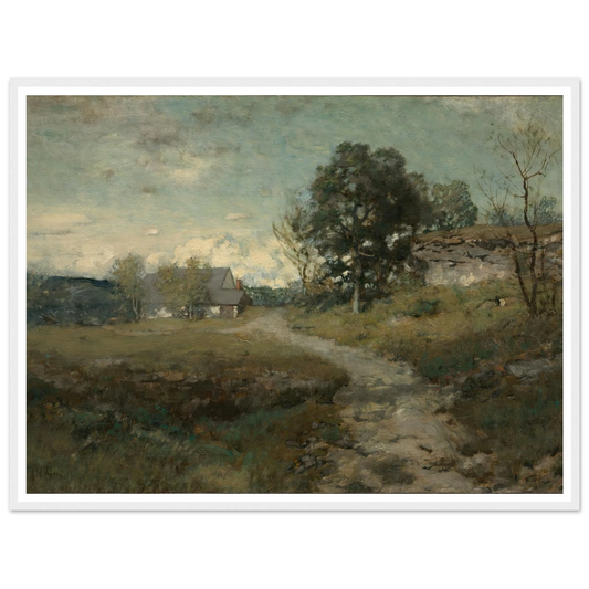 Arkville Landscape (1880s) Art Print | Alexander Helwig Wyant - Framed Poster - 30x40 cm / 12x16″ - Black frame
